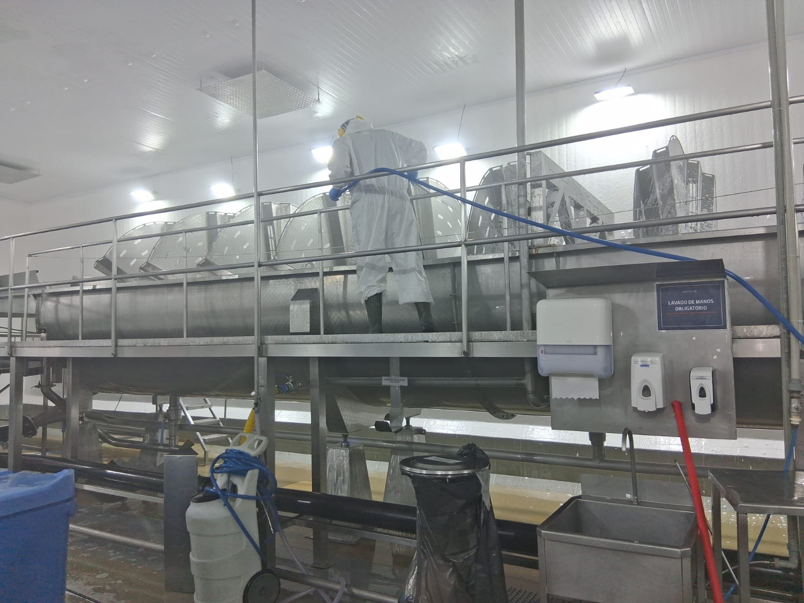 Limpieza de planta de procesos Yal – AquaChile